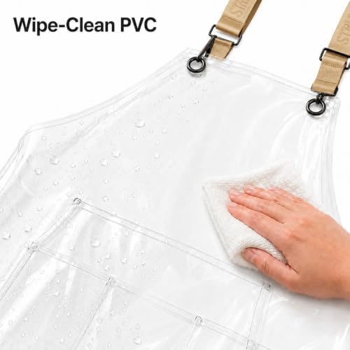 Clear Waterproof Pet Grooming Apron - Image 2