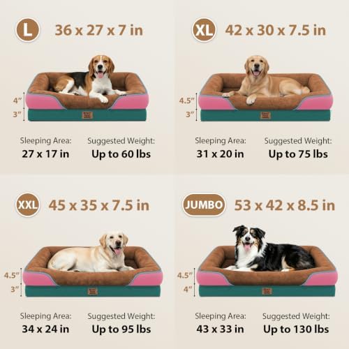Chez Paw Waterproof Orthopedic XL Dog Bed - Image 6