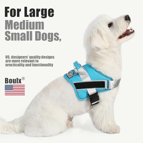 Bolux Dog Harness, No-Pull Reflective Dog Vest, Breathable Adjustable Pet - Image 5