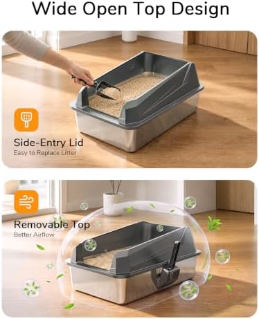 XL Cat Litter Box: High-Sided Anti-Urine Leakage - Image 5