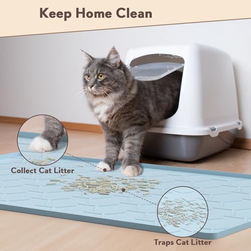 Garoopion Silicone Cat Litter Mat 34×22 inch - Image 2