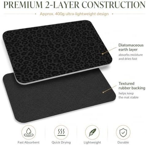Natural Diatomaceous Earth Bath Mat, Ultra Thin Quick Dry Floor Rug - Image 6
