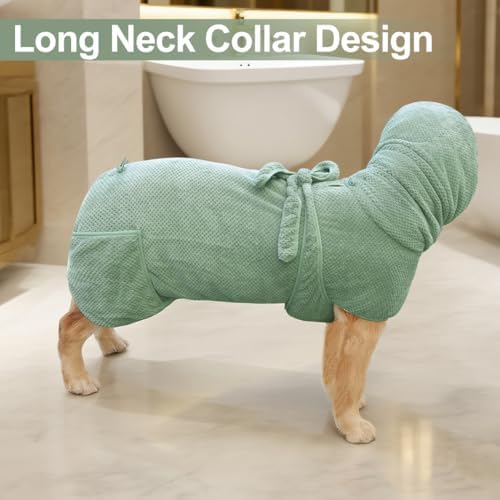 Medium to Large Size Dog Bathrobe, Quick Drying Super Absorbent, Warm Dog Towels - Image 6