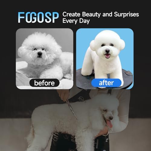 Dog Grooming Scissors Set 7.5 in Professional Curved Thinning Straight Chunker - Image 6