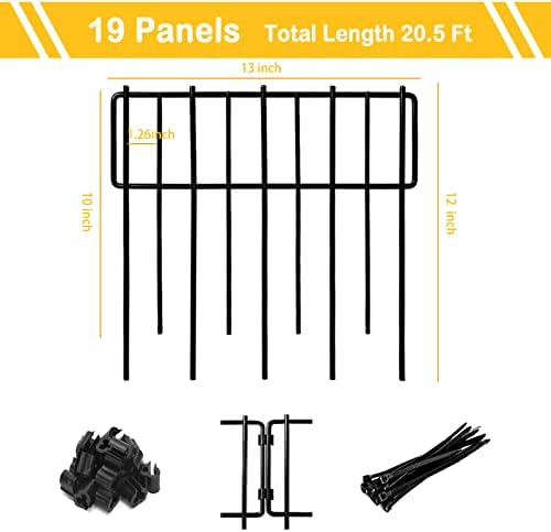 Animal Barrier Fence, Rustproof Metal Wire Garden Fence Border - Image 6