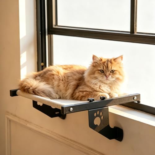 NFMOD 2-in-1 Suction & Hook Cat Window Perch Metal Hammock by NestfulFinds
