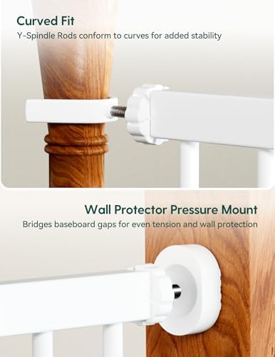 Babelio 26-40" Pressure Mounted Baby Gate - Image 6