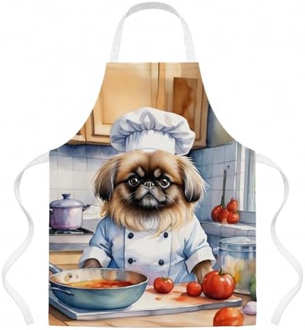 Caroline's Treasures Pekingese The Chef Apron Cooking Kitchen Server Baking by CarolinesTreasures