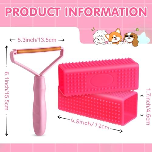 Honeydak 3 Pcs Hair Remover Tool, Dog Cat Hair Remover - Image 2