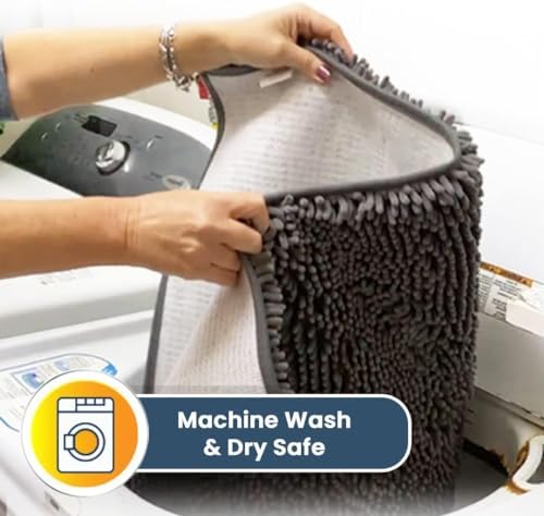Muddy Mat® 2-Piece Grey Medium 30"X19" AS-SEEN-ON-TV Highly Absorbent - Image 6