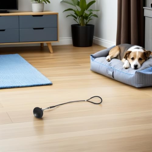 Dog Bathing Suction Cup Tether Adjustable Steel Wire Safety Rope - Image 5