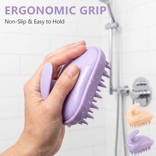 2 Pack Dog Bath Brush 2-in-1, Small Pet Silicone Brush - Image 6