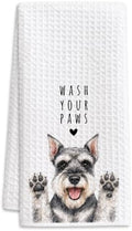 Mini Schnauzer Kitchen Towel, Hand Towel, Schnauzer Gifts by Buildinest