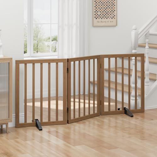 Dog Gates for Doorways, Freestanding Dog Gate Indoor, Foldable Pet Gates for - Image 6