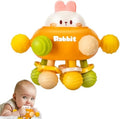 Baby Montessori Sensory Teething Toy 0-6 6-12 Months, Teether Ball & Rattle by TOHIBEE