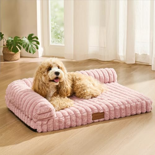 Orthopedic Large Dog Bed Furry Pet Bed, Washable Cover 36''X24'' - Image 5