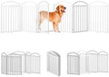 SNUOWU 6 Panels Full Matel Freestanding Dog Gates by SNUOWU