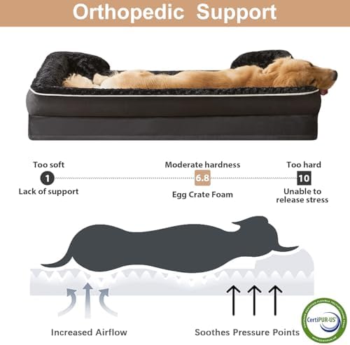WNPETHOME Orthopedic Washable Dog Bed Large - Image 3