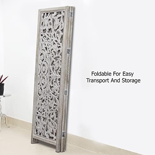 COTTON CRAFT Room Divider Wood Screen - Image 7