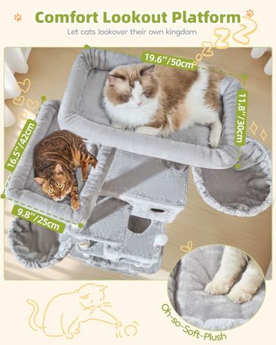 Taoqimiao 76in Cat Tree, Tall Sturdy Cat Tower - Image 6