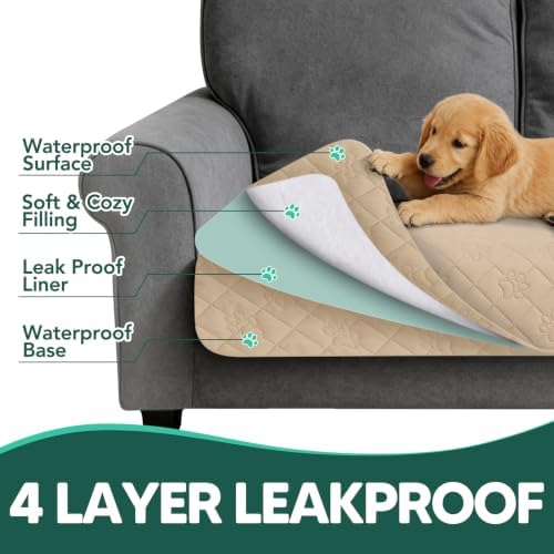PAWFINITY Waterproof Bed Cover for Dogs, Pet Blanket for Mattress Washable - Image 6