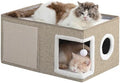 Extra-Wide Cat Houses for Indoor Cats, Large Cat Cave Bed by Unknown