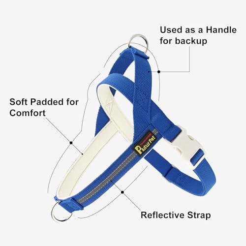Plutus Pet Cotton Dog Harness and Leash Set, Reflective and Soft Padded - Image 2