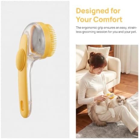 Pet Bath Brush, Dog Bath Brush & Massage Scrubber, Gentle Dog Wash Brush - Image 4