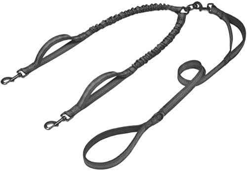 iYoShop Double Dog Leash with 3 Extra Traffic Handles, 5-18 lbs by iYoShop
