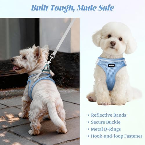 No Pull Dog Puppy Harness and Leash Set Reflective Mesh Vest X-Small - Image 5