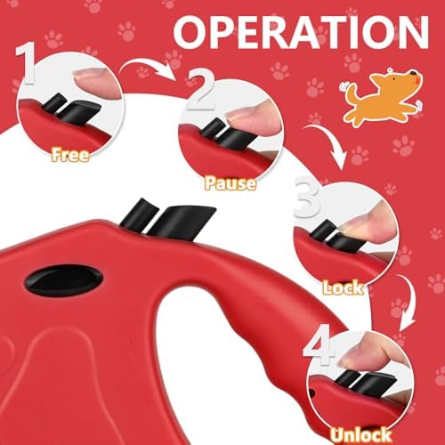 Retractable Dog Leash, 16ft Dog Walking Leash - Image 4
