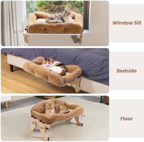 Woochpet Wooden Cat Window Perch - Image 4