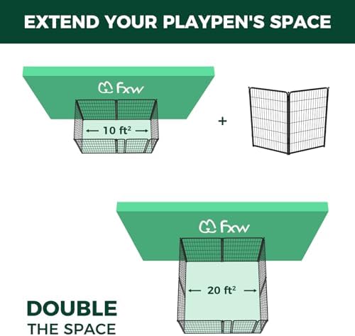 FXW Homeplus Indoor Dog Playpen, 2 Panels, - Image 2