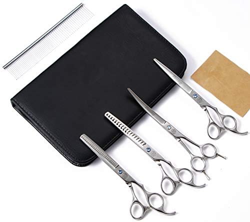 Moontay 7" Professional Dog Grooming Scissors Set of 5 - Image 2