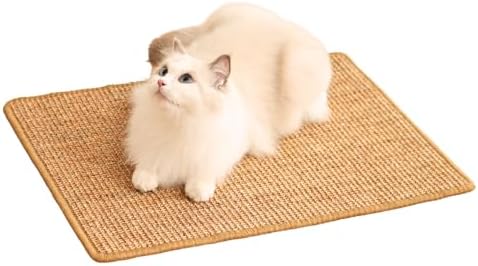 Cat Scratch Pad, Sisal Scratcher Mat Rug, 23.6x15.7in, Furniture Protector by Unknown
