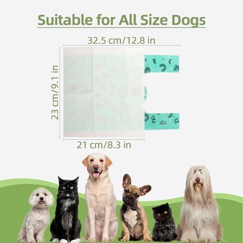 2-Ply Dog Poop Bags with Paper Towels-50 Pieces-Ultra Thick and Leakproof Pet - Image 5