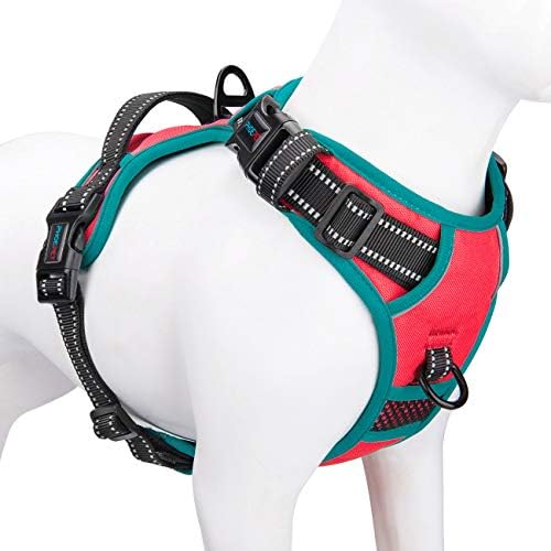 PHOEPET Upgraded No Pull Dog Harness, Reflective Adjustable Vest by PHOEPET