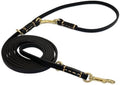 Multi Function 8ft Genuine Leather Hands Free Dog Training Leash by GuidingStar