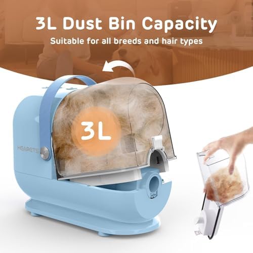 HEAPETS Dog Grooming Vacuum Kit - 3L Vacuum - Image 5