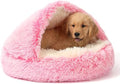 NOYAL Hooded Donut Bed, Calming Cave by Noyal
