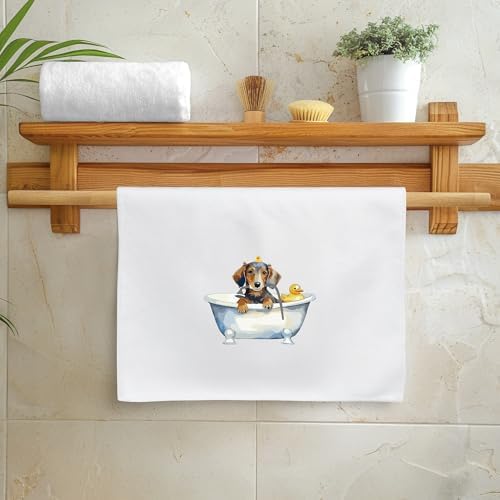 Dachshund Hand Towel, 6 Pack Soft Polyester Towels - Image 6