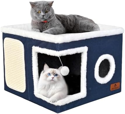 Cat Beds for Indoor Cats, Large Cat Cave Bed by Unknown