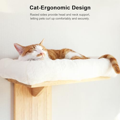 FUKUMARU Cat Wall Shelves, 2 Platform - Image 4