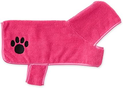 Bone Dry Pet Robe Collection, Embroidered Absorbent Microfiber Bath Robe - Image 2