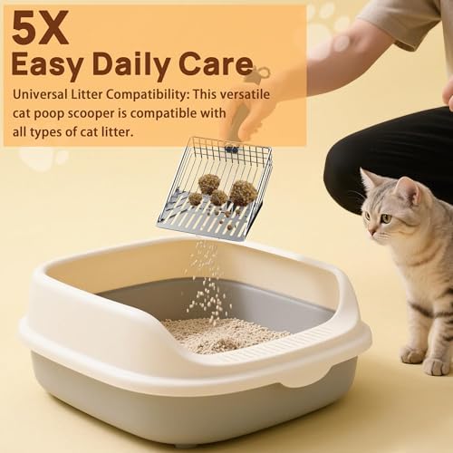 Heavy Duty Stainless Steel Cat Litter Scoop - Image 3