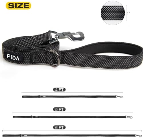 Fida Heavy Duty Dog Leash for Medium Large Dogs, 6 FT, Dual Padded Handles - Image 5