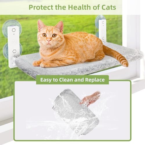 2PCS Replacement Cover for Cat Window Perch, M Size Cordless Cat Window Hammock - Image 4