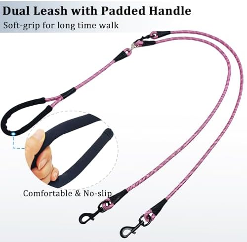 WYuZe 5 FT Double Dog Leash Detachable Rope Dual Leash - Image 6