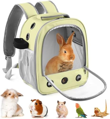 DBNESS Guinea Pig Carrier Backpack, Portable Rabbit Travel Carring Bag by DBNESS