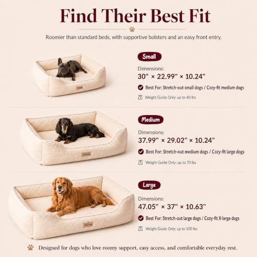 Cooling Orthopedic Dog Bed for Medium Dogs, Memory Foam, Washable Cover - Image 2
